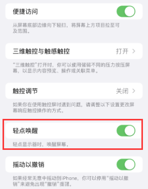 前进苹果授权维修站分享iPhone轻点无法唤醒怎么办 