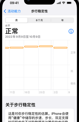 前进iPhone手机维修如何在iPhone开启'步行稳定性通知'