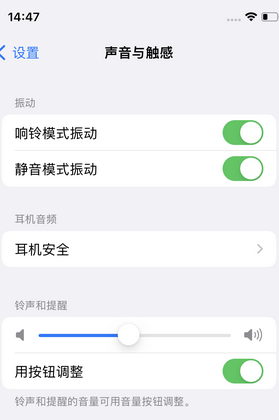 前进苹果锁屏维修分享iPhone锁屏时声音忽大忽小调整方法