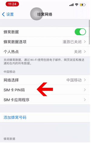 前进苹果14维修网分享如何给iPhone14的SIM卡设置密码 