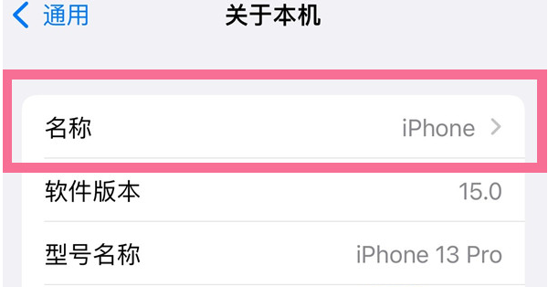 前进苹果13维修分享iPhone 13热点名字设置教程 