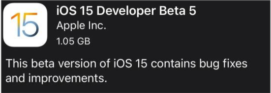 前进苹果手机维修分享如何升级到iOS15.0 beta5 
